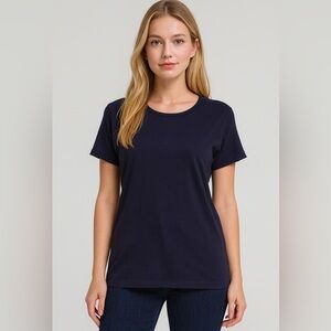 Talbots Dark Blue Women's Pima Cotton t-shirt